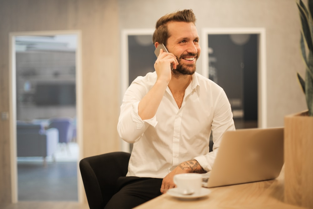  man taking a call.